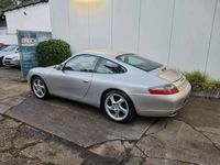 gebraucht Porsche 996 911 Coupe Schalter Turbo Sitze silber/blau innen