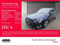 Gebraucht Audi A3 Advanced Plus 204 PS (150 kW) 2022 Navarrablau metallic Limousine