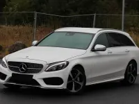 Gebraucht Mercedes C180 AMG line 156 PS (114 kW) 2018 Weiß Kombi