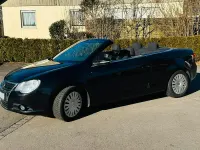 Brugt VW Eos 122 HK (89 kW) 2008 Sort Cabriolet