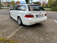gebraucht BMW 525 e61 LCI M Paket d Schalter Weiß TÜV 11.25 Ahk