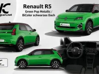 Nowe Renault R5 Techno 110 kW (150 KM) 2026 Zielony Hatchback