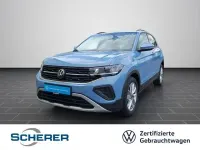Gebraucht VW T-Cross Life 95 PS (69 kW) 2025 Clear blue metallic (metallic) SUV