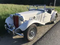 Używany MG TD 54 KM (39 kW) 1952 Biały Kabriolet