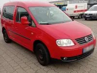 Gebraucht VW Caddy 102 PS (75 kW) 2010 Rot Van / Kleinbus