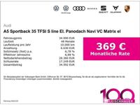 gebraucht Audi A5 Sportback 35 TFSI S line El. Panodach Navi VC Matrix el Heckklappe