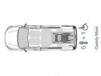 Second-hand VW Caddy Maxi 122 CP (89 kW) 2024 Argintiu Monovolum