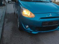 Gebraucht Mitsubishi Space Star 71 PS (52 kW) 2015 Blau Kleinwagen