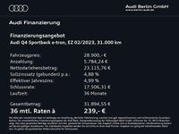 Gebraucht Audi Q4 e-tron 125 kW (170 PS) 2023 Kieselgrau SUV