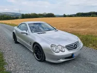 Gebraucht Mercedes SL500 306 PS (225 kW) 2002 Silber Cabrio