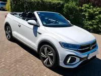 Gebraucht VW T-Roc Cabriolet R-line 150 PS (110 kW) 2022 Weiß Cabrio