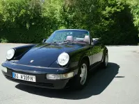 Brugt Porsche 964 250 HK (183 kW) 1992 Sort Cabriolet