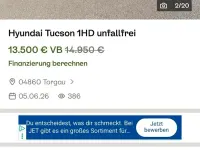 Gebraucht Hyundai Tucson 132 PS (97 kW) 2018 Weiß SUV