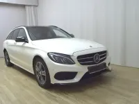Gebraucht Mercedes C250 AMG line 204 PS (150 kW) 2016 Diamant weiss bright designo l Kombi