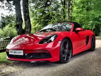 Brugt Porsche 718 Boxster 366 HK (269 kW) 2018 Rød Cabriolet