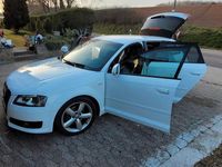 Gebraucht Audi A3 S-Line 160 PS (117 kW) 2009 Weiß Kleinwagen