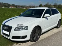 Gebraucht Audi A3 S-Line 125 PS (91 kW) 2009 Weiß Kleinwagen