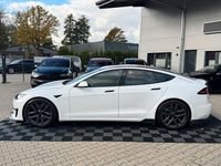 Gebraucht Tesla Model S Plaid 759 kW (1033 PS) 2022 Pearl white multicoat Kleinwagen