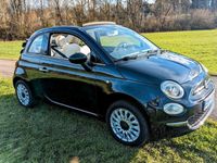 gebraucht Fiat 500C Cabrio Lounge 1,2 , schwarz, Einparkhilfe, Klima, AHK