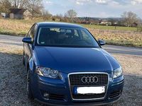 Gebraucht Audi A3 Attraction 102 PS (75 kW) 2008 Blau Kleinwagen