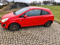 Gebraucht Opel Corsa 69 PS (50 kW) 2011 Rot Kleinwagen