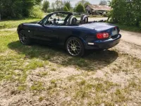 Usata Mazda MX5 110 CV (80 kW) 2003 Blu Cabrio