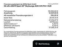 Gebraucht BMW X6 M Sport 340 PS (250 kW) 2022 Arktikgrau (grau) SUV