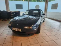 Brugt Mazda MX5 90 HK (66 kW) 1997 Blå Cabriolet