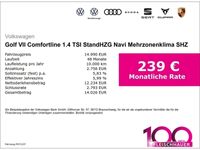 gebraucht VW Golf VII Comfortline 1.4 TSI StandHZG Navi Mehrzonenkli