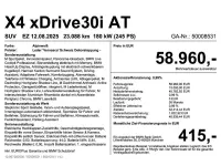 Gebraucht BMW X4 M Sport 245 PS (180 kW) 2025 Weiß SUV