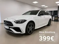 Gebraucht Mercedes C300e AMG line 313 PS (230 kW) 2022 Opalithweiss  metalliclack Kombi
