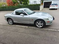 Gebraucht Mazda MX5 110 PS (80 kW) 2002 Silber Cabrio