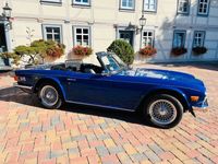 gebraucht Triumph TR6 in delft blue mit Weber DCOE 40