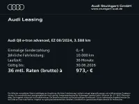 Brugt Audi Q8 e-tron Advanced Plus 300 kW (408 HK) 2024 Grå SUV