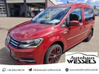 Gebraucht VW Caddy Trendline 125 PS (91 kW) 2015 Rot Van / Kleinbus