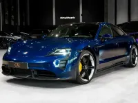 Gebraucht Porsche Taycan Turbo S 559 kW (761 PS) 2021 Blau Limousine