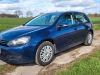 Gebraucht VW Golf VI 80 PS (58 kW) 2009 Blau Kleinwagen