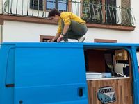 Gebraucht Ford Transit 75 PS (55 kW) 2001 Blau Van / Kleinbus