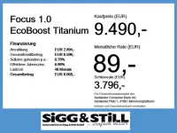 Brugt Ford Focus Titanium 125 HK (91 kW) 2018 Blå Sedan