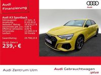 Gebraucht Audi A3 Sportback e-tron S-Line 245 PS (180 kW) 2023 Pythongelb metallic Kleinwagen