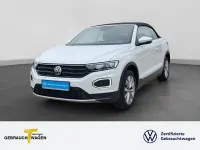 Gebraucht VW T-Roc Cabriolet Style 150 PS (110 kW) 2021 Weiß Cabrio