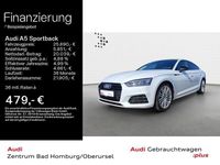 Gebraucht Audi A5 Sportback Ambiente 190 PS (139 kW) 2018 Gletscherweiss metallic Kleinwagen