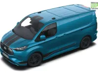 Neu Ford E-Transit Sport 160 kW (218 PS) 2026 Digital aqua blue metallic Van