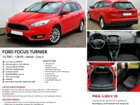 Gebraucht Ford Focus 120 PS (88 kW) 2017 Rot Kombi