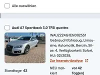Gebraucht Audi A7 Sport 310 PS (228 kW) 2013 Kleinwagen
