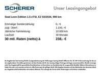 Neu Seat Leon 150 PS (110 kW) 2026 Midnight schwarz metallic (metallic) Limousine