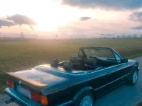 Gebraucht BMW 320 120 PS (88 kW) 1988 Schwarz Cabrio