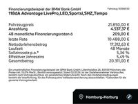 Gebraucht BMW 118 Advantage 150 PS (110 kW) 2022 Schwarz (schwarz) Kleinwagen