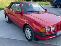 Gebraucht Ford Escort Cabriolet 105 PS (77 kW) 1985 Rot Cabrio