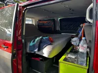 Second-hand VW Multivan Trendline 150 CP (110 kW) 2018 Roșu Monovolum